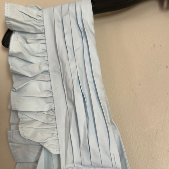 Blue V-Neck Backless Sundress for Cocktail - Picture 5 of 11